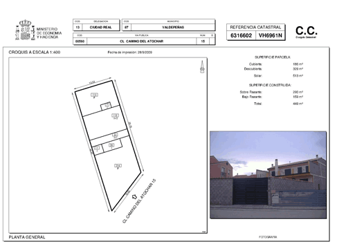 Ejemplo de plano catastral